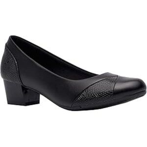 Women's Orthopedic Low Heeled Arch Support Black Dress Shoes Size-8-HC Shoes-NEW